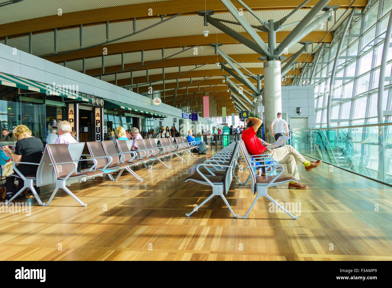 Departure lounge Cork airport Ireland Stock Photo Alamy