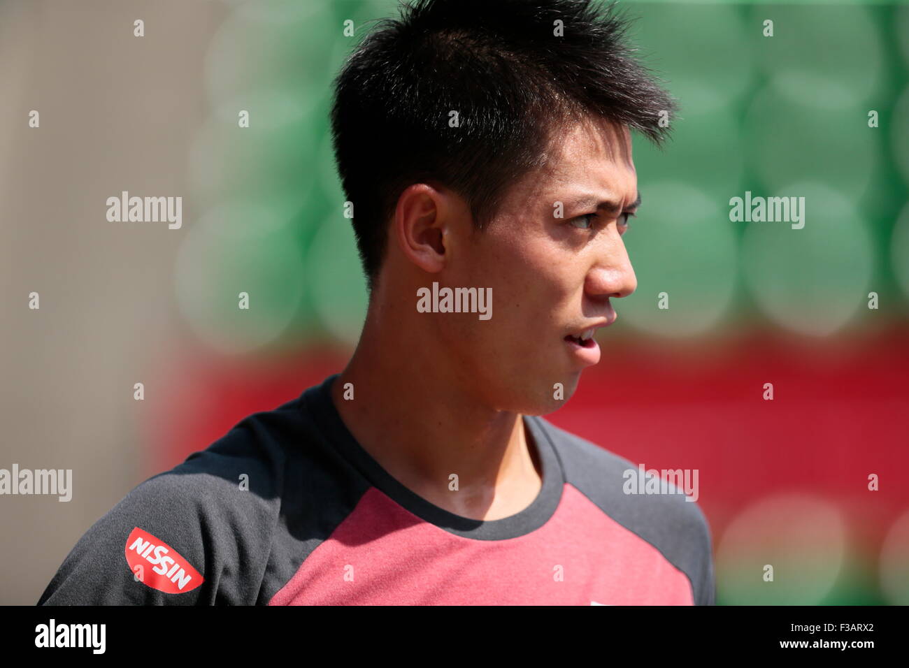 Kei Nishikori (JPN), OCTOBER 3, 2015 Tennis : Training of Kei Nishikori (JPN), OCTOBER 3, 2015 Tennis : Training of