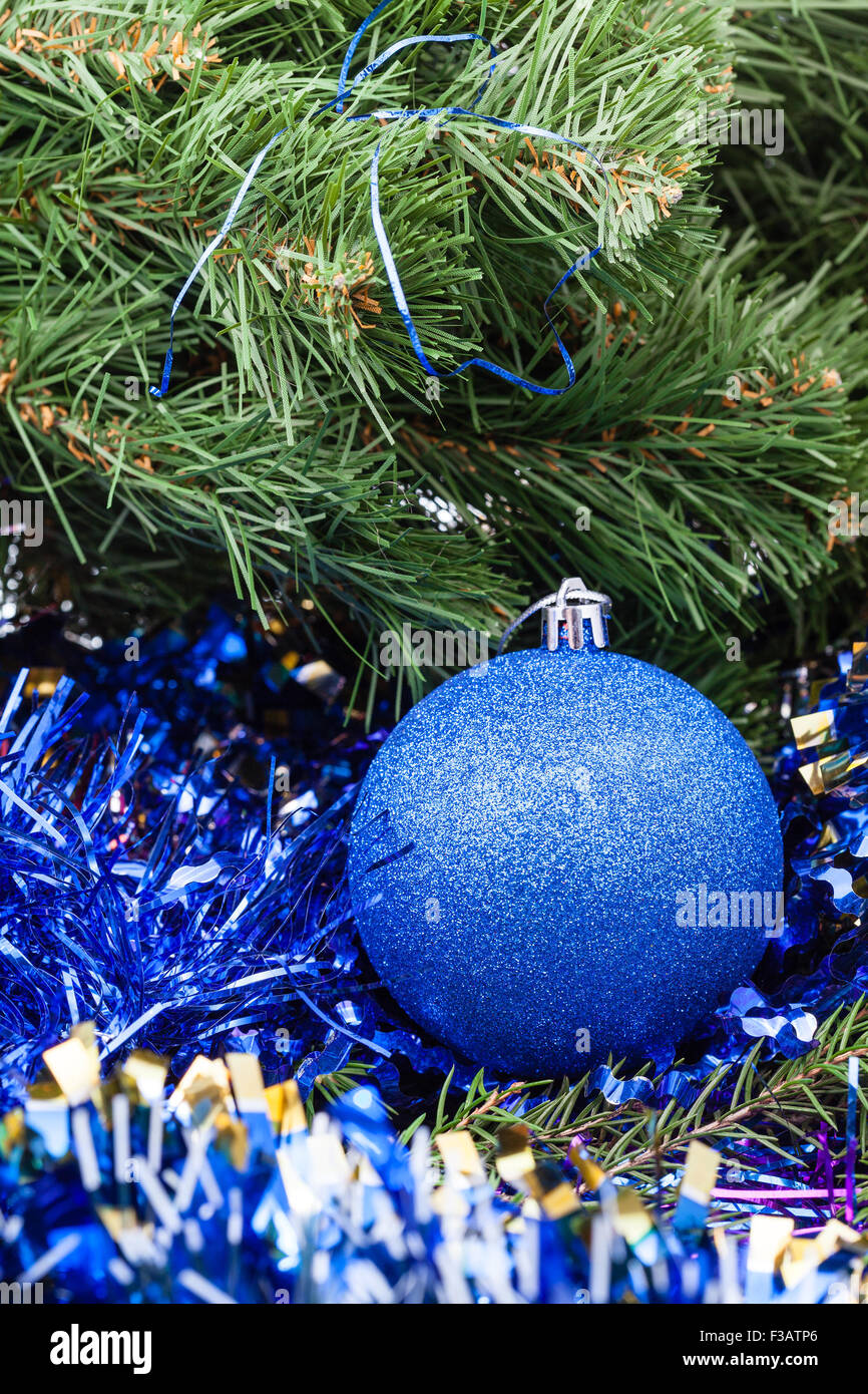 Tinsel on tree hi-res stock photography and images - Alamy