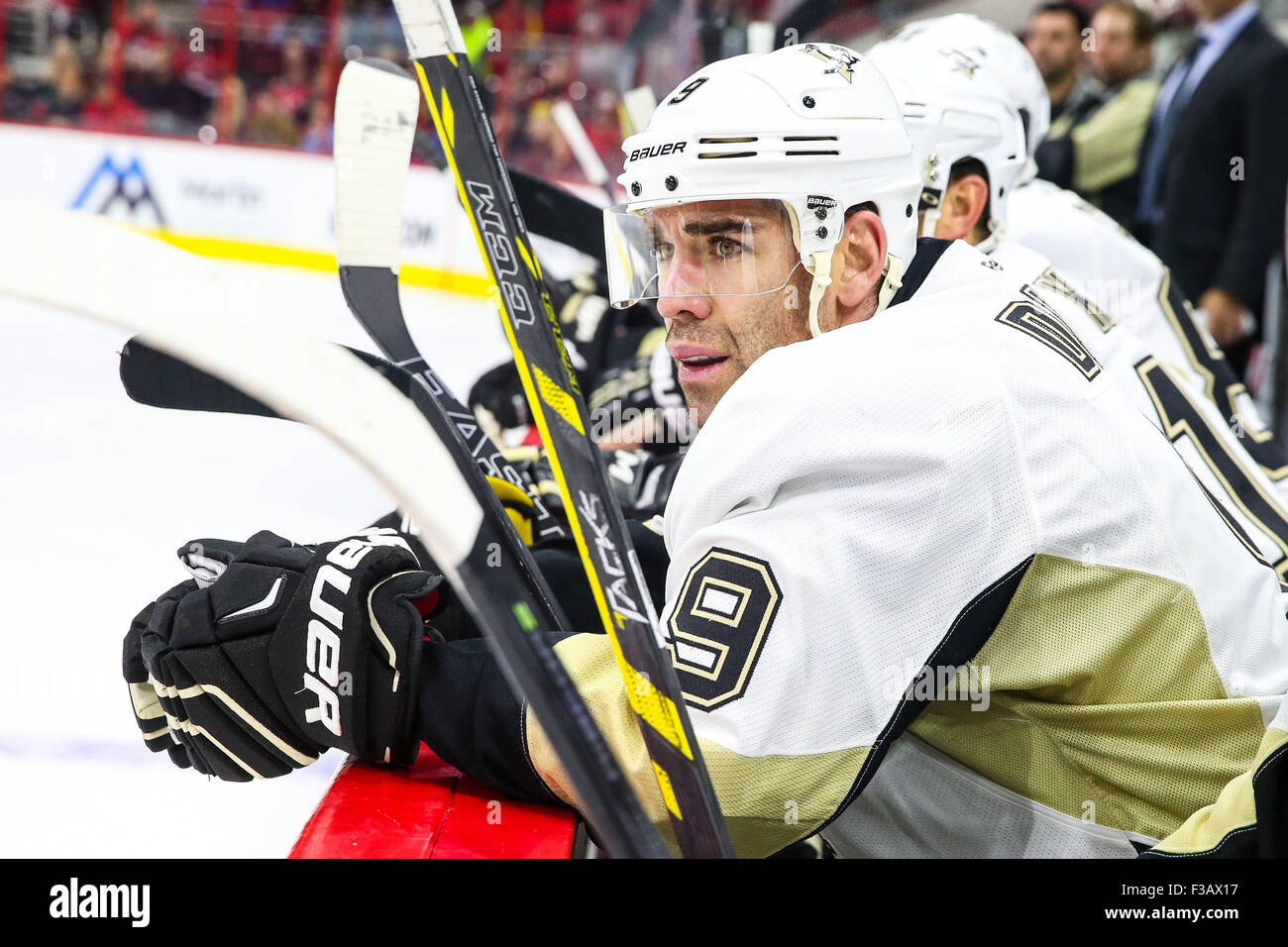 Raleigh, North Carolina, USA. 2nd Oct, 2015. Pittsburgh Penguins