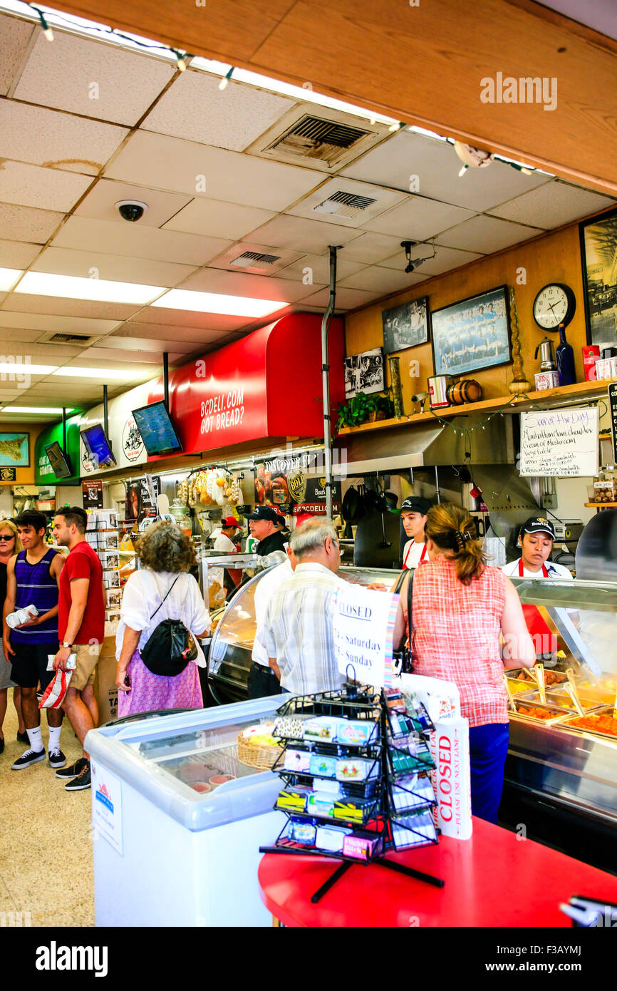 Inside the Bay City Italian Deli and Bakery in downtown Santa Monica California Stock Photo Alamy
