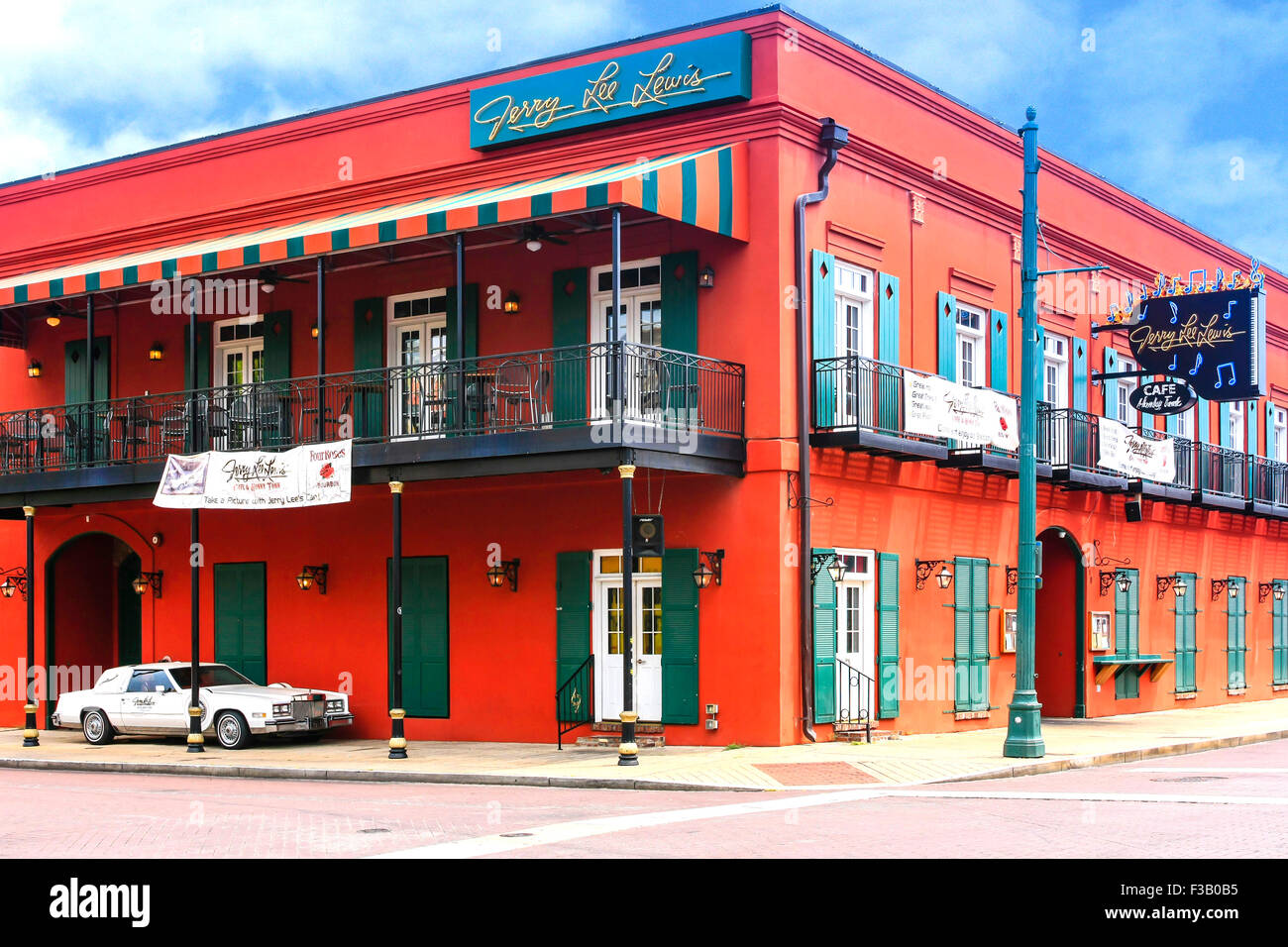 The Jerry Lee Lewis Cafe and Honky Tonk club on Beale Street in Memphis  Tennessee Stock Photo - Alamy