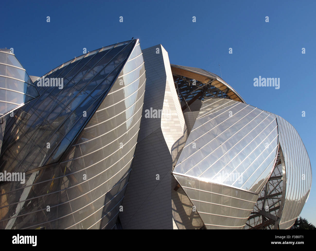 Fondation Louis Vuitton,Frank Gehry architect,Museum of contemporary art,Bois de Boulogne,Paris,France Stock Photo