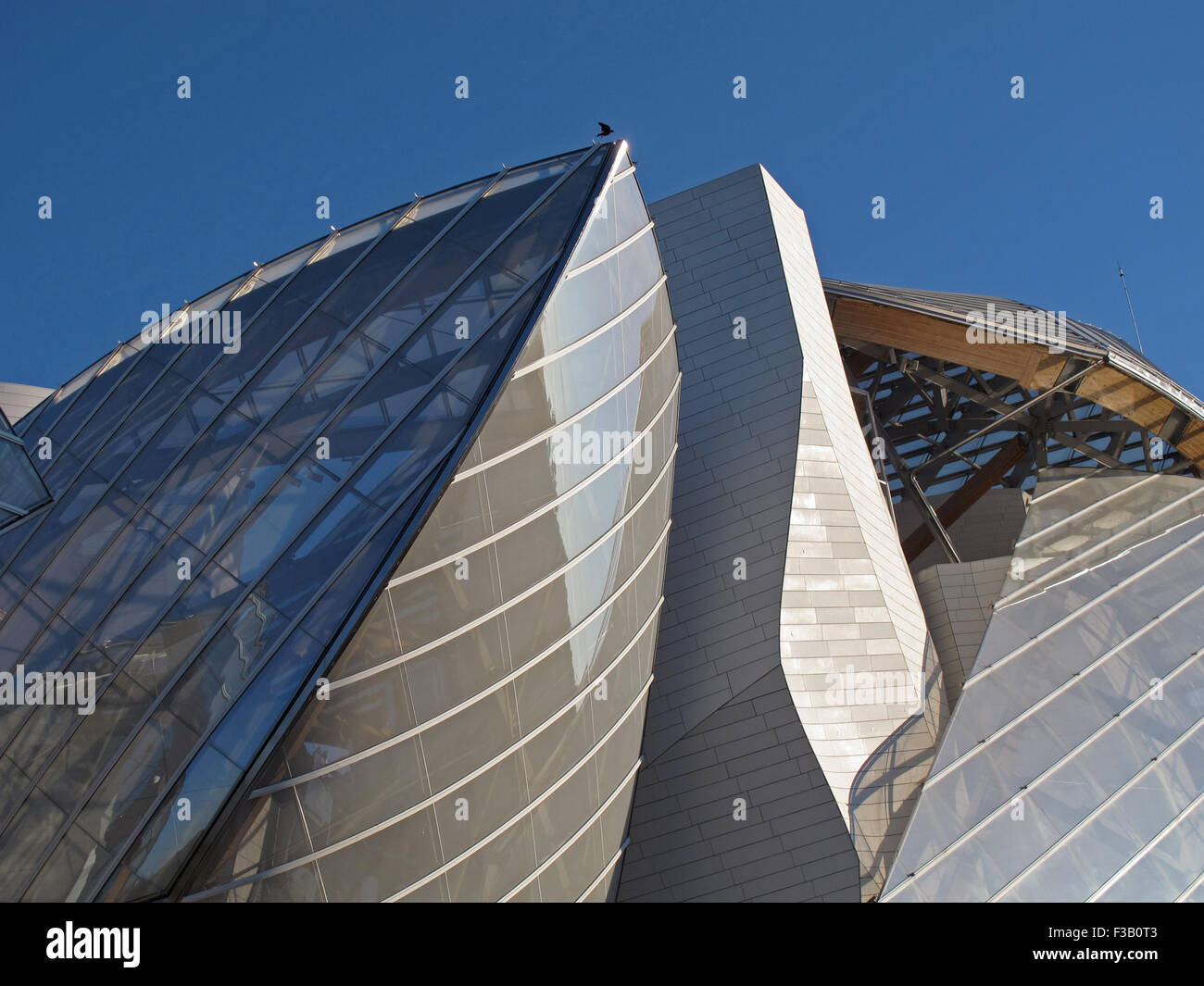 Fondation Louis Vuitton,Frank Gehry architect,Museum of contemporary art,Bois de Boulogne,Paris,France Stock Photo