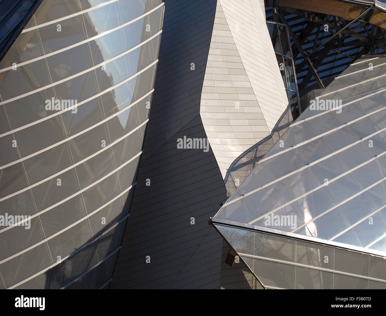 Fondation Louis Vuitton,Frank Gehry architect,Paris,France, Stock Photo