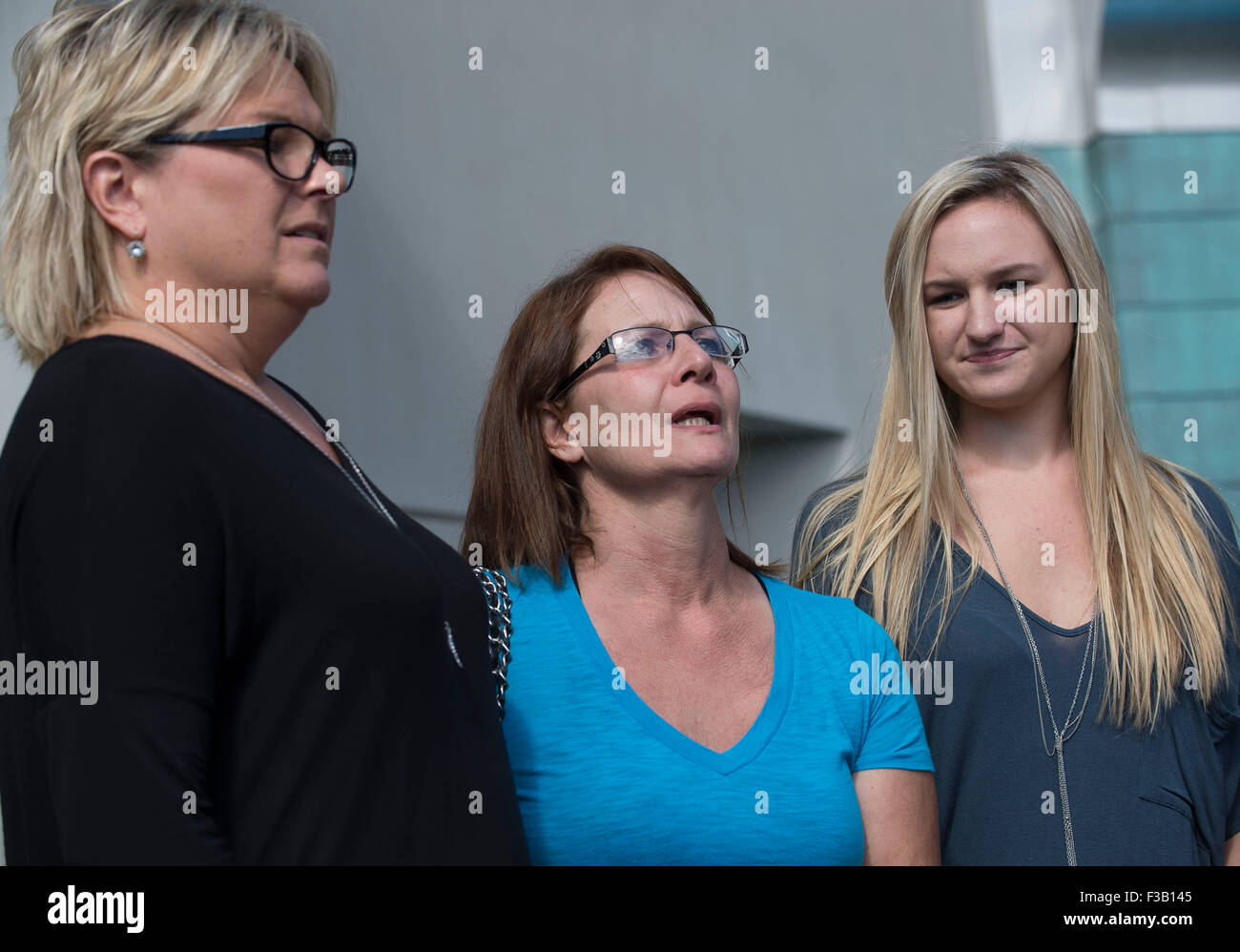 Roseburg, Oregon, USA. 3rd Oct, 2015. Outside Mercy Medical Center in(02)