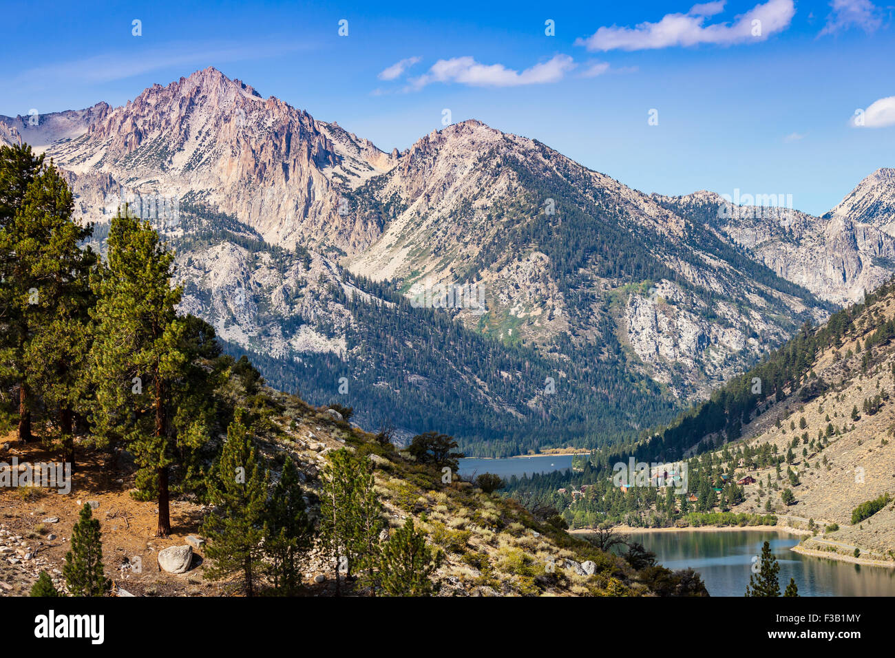 View of Twin Lakes, Bridgeport, California from Summers Meadows trail