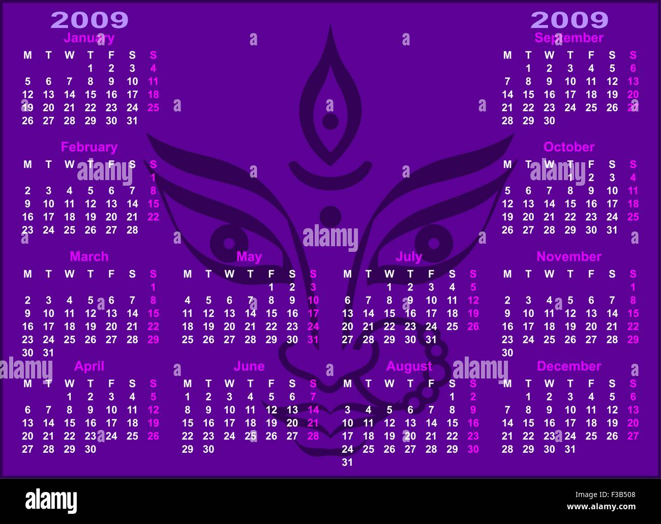 Calendar Design 2009 Vector Art Stock Vector Image Art Alamy