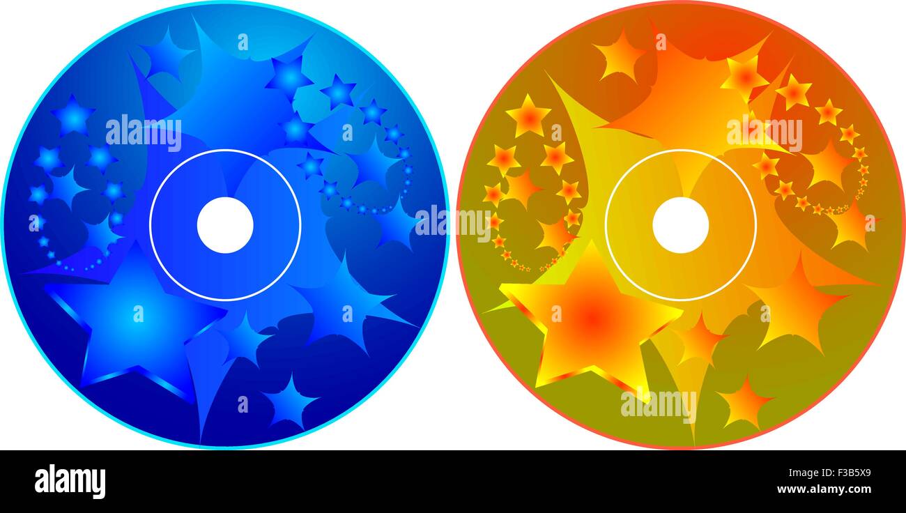 Cd Dvd Label Design Template Vector Art Stock Vector Image Art Alamy