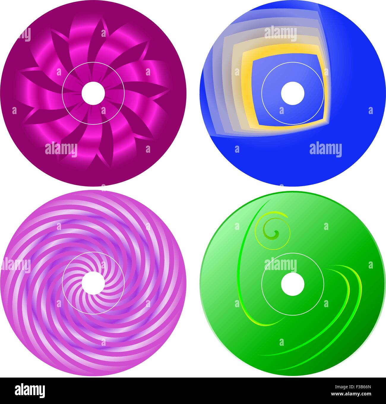 Cd - Dvd Label Design Template Vector Art Stock Vector