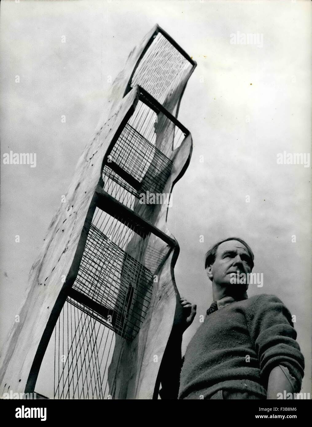 Jan. 04, 1957 Henry Moore Great Modern Sculptor. One of the world's