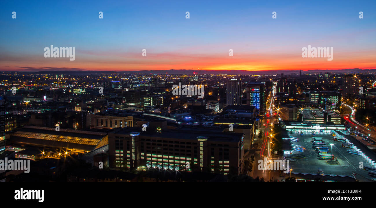 city sunset Stock Photo