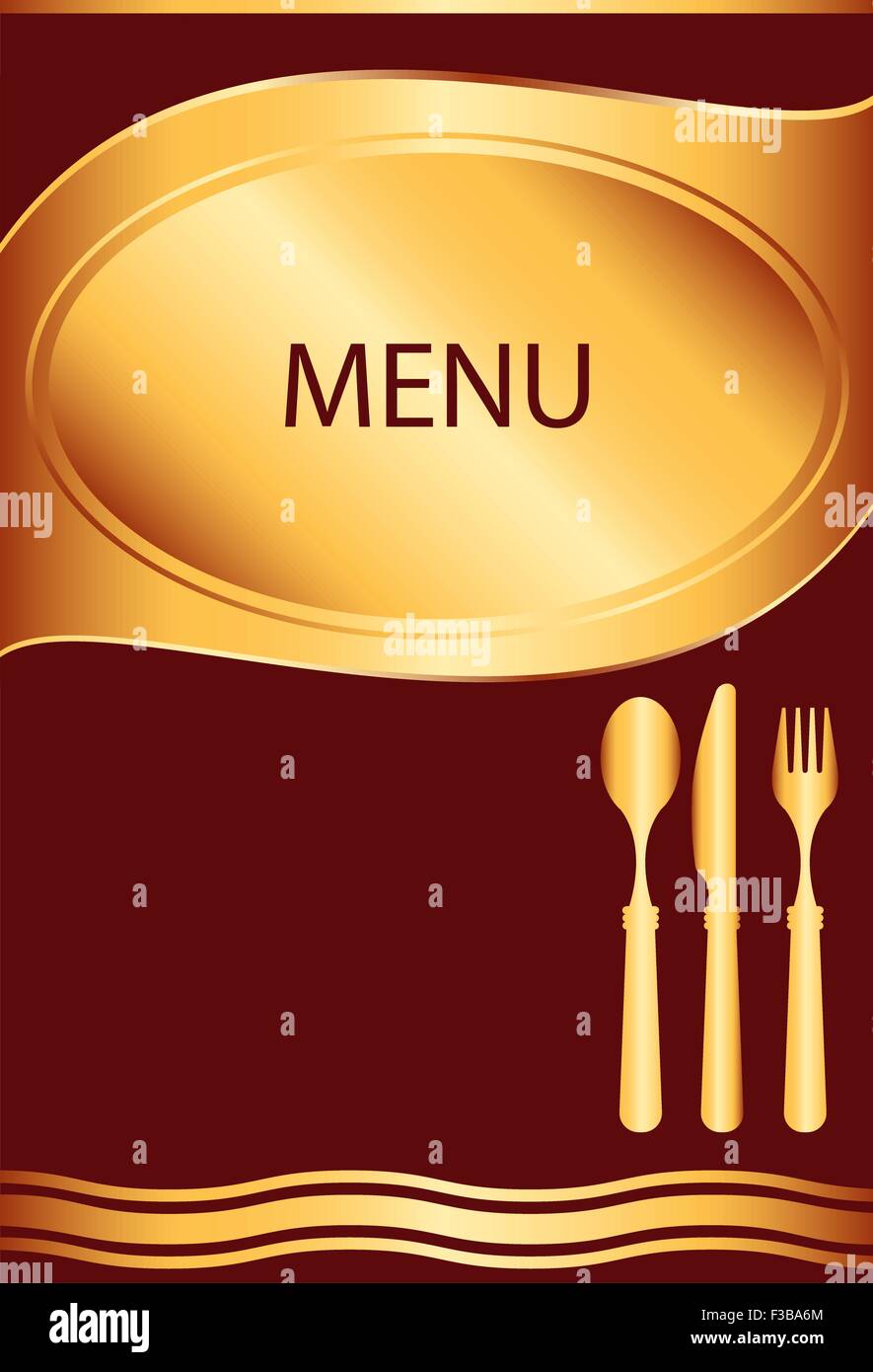 Menu Card Design Template Vector Art Stock Vector Image Art Alamy