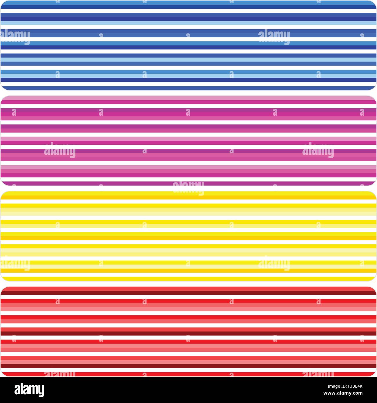 Four color banner backgrounds. Vector illustration Stock Vector Image ...