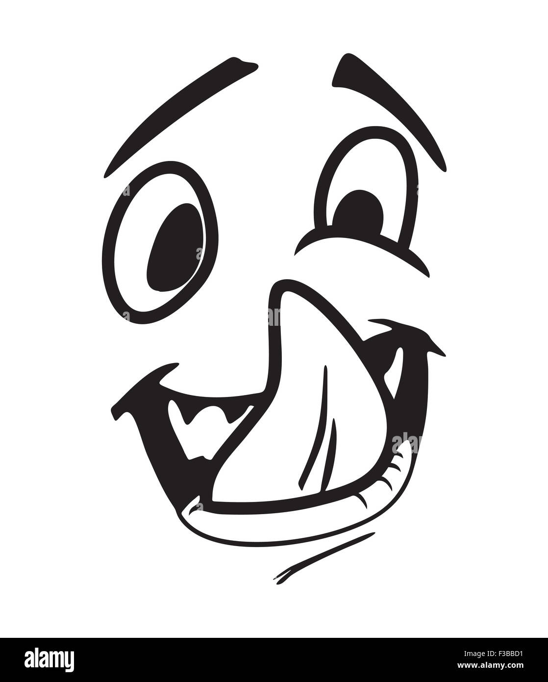 Vector illustrations of the face expressions Stock Photo - Alamy
