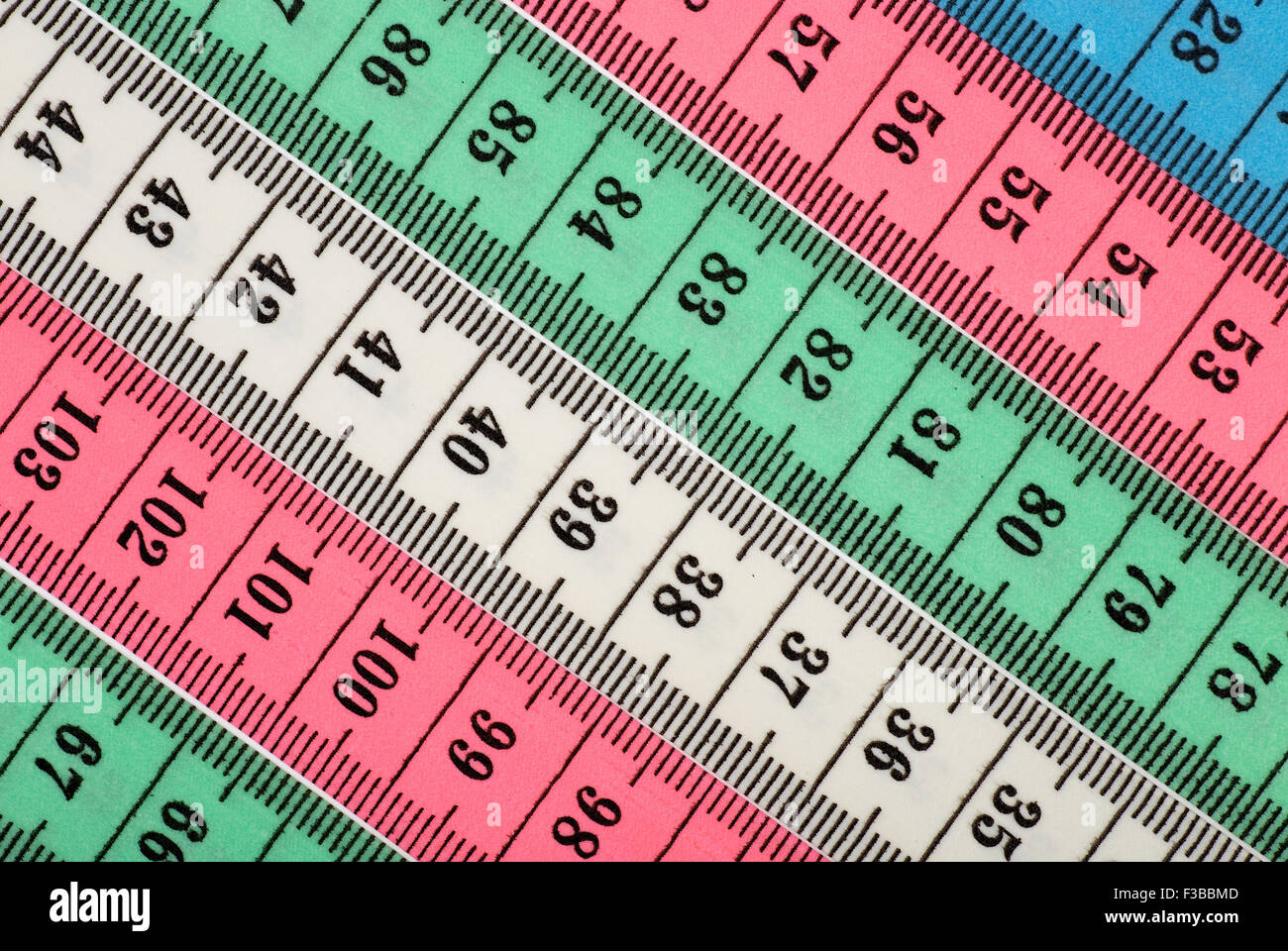 Different colors of Tailor measuring tapes Stock Photo Alamy