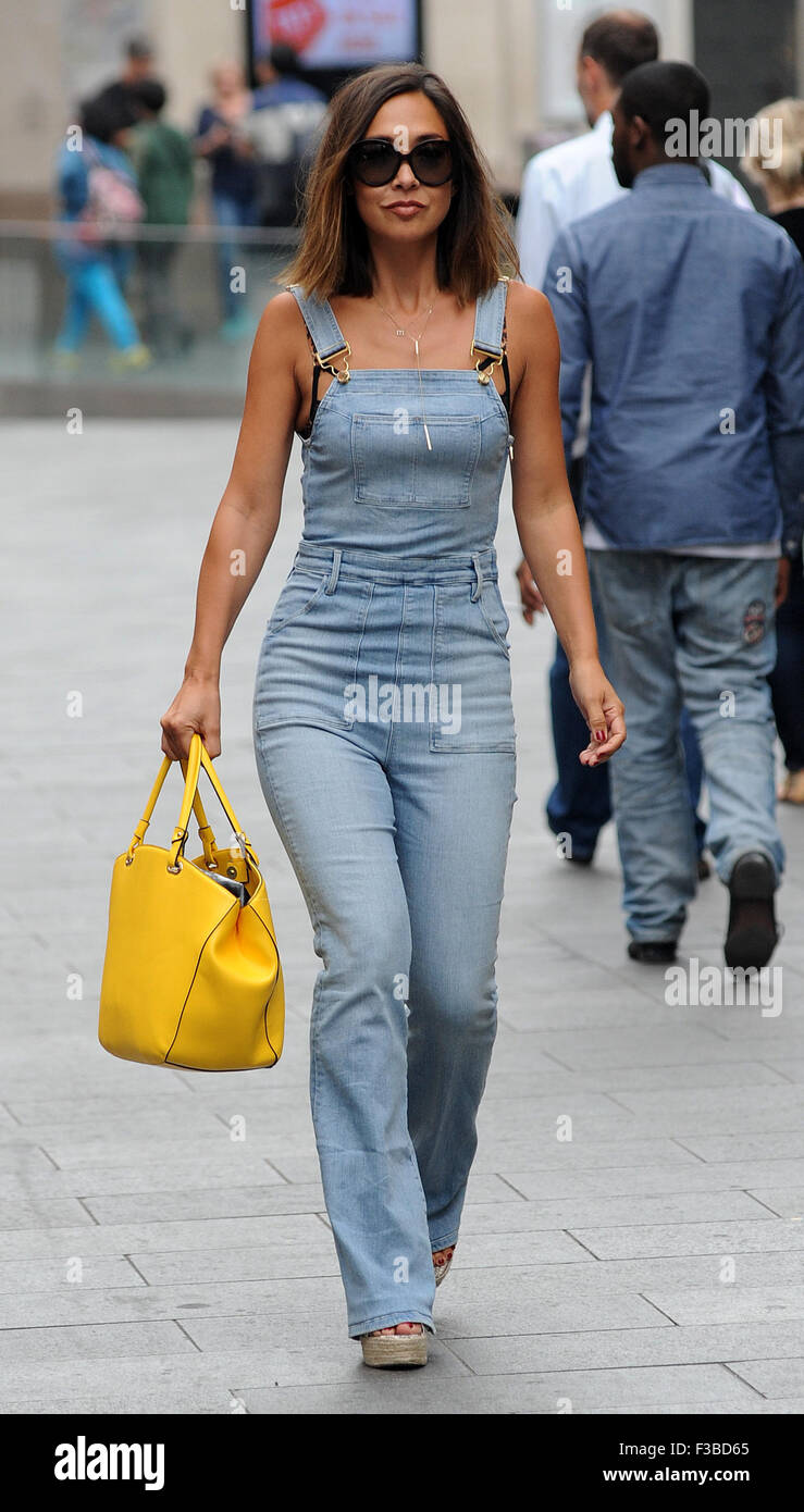 bright yellow dungarees