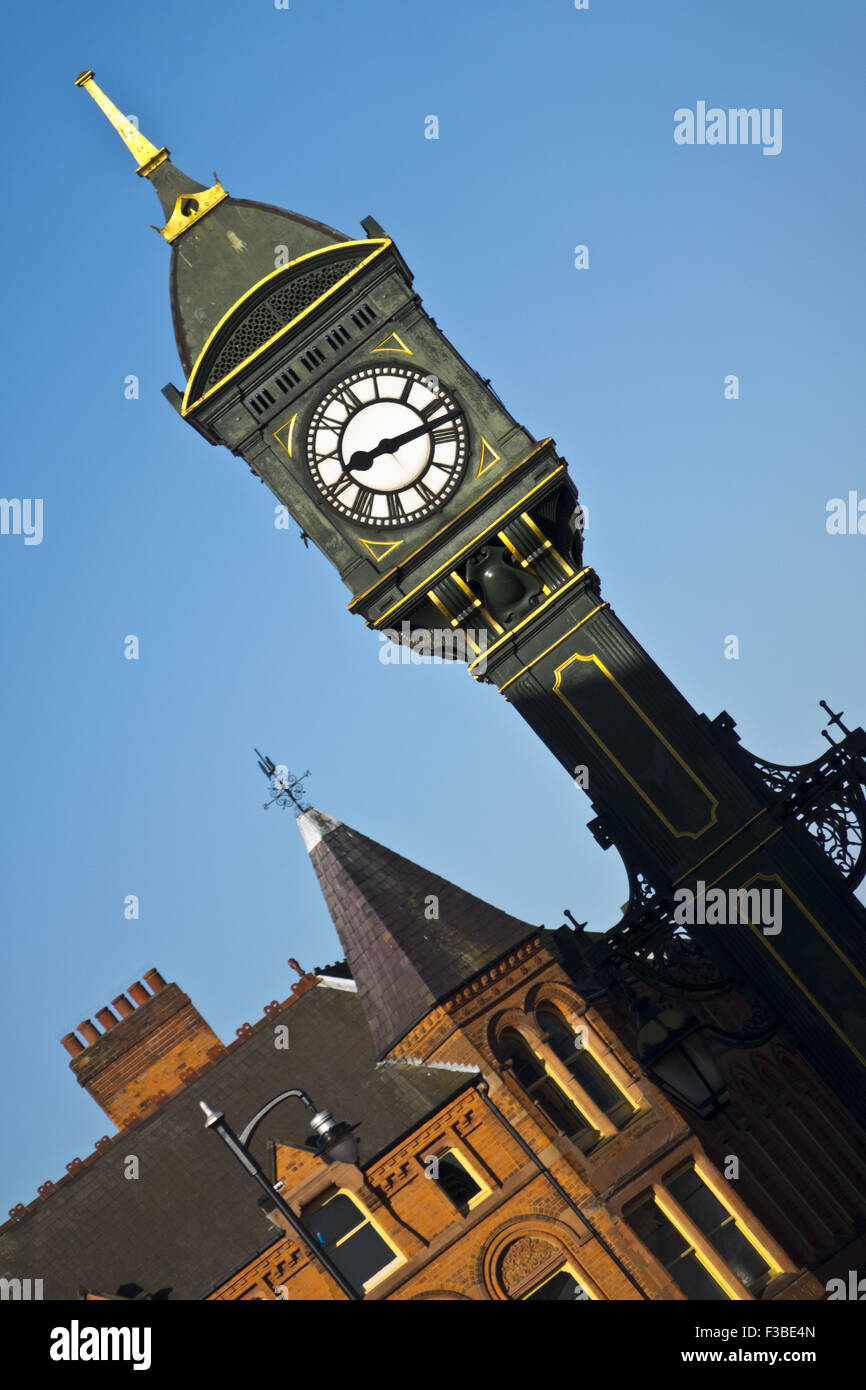 The Chamberlain Clock the Jewellery Quarter of Birmingham Stock Photo