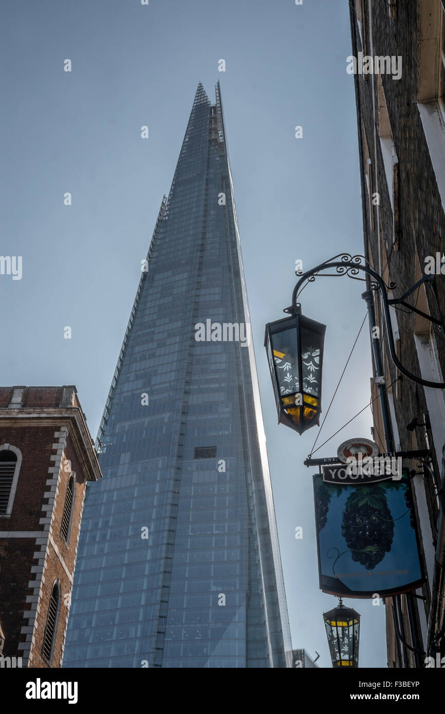 The Shard, London, a 95 storey skyscraper  free standing building constructed in Southwark, London. Stock Photo