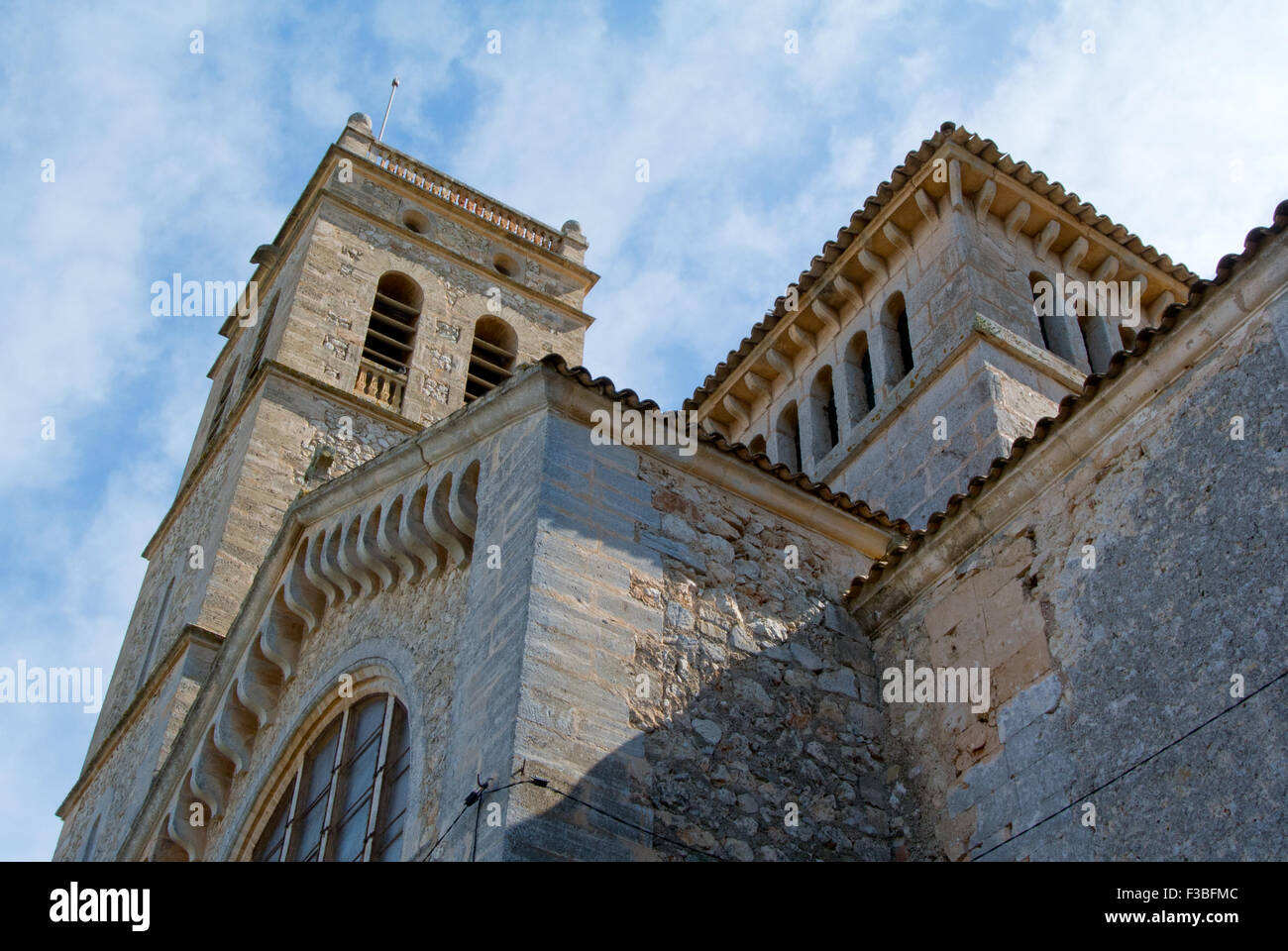 Parroquia de Nuestra Señora de Atocha, Ariany, Mallorca Stock Photo