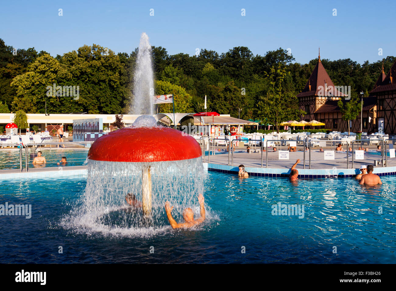 Thermal aqua park in Baile Felix Romania summer 2015 Stock Photo
