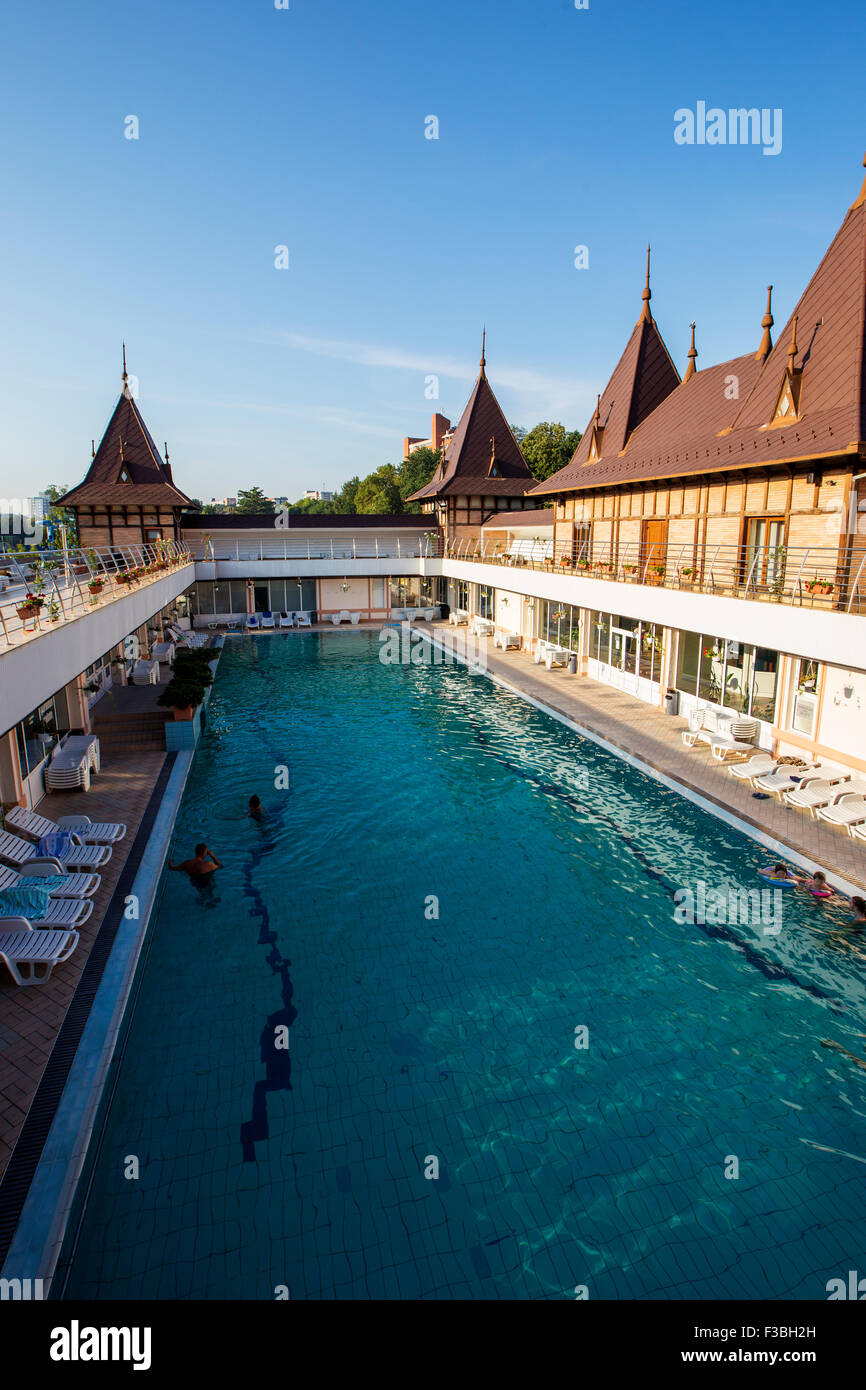 Thermal aqua park in Baile Felix Romania summer 2015 Stock Photo