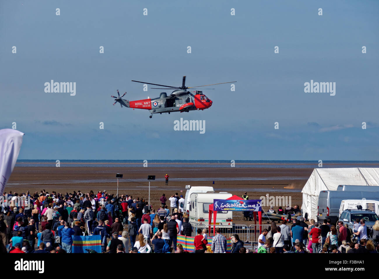 RAF Sea King Helicopter Stock Photo
