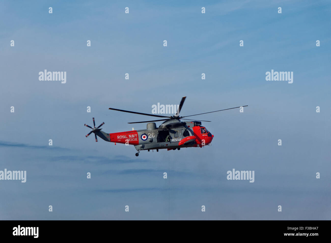 RAF Sea King Helicopter Stock Photo - Alamy