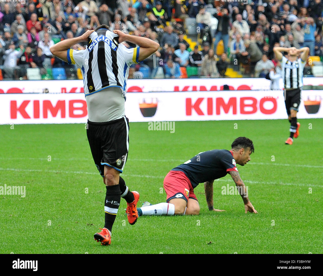 Udine, Italy. 4th October, 2015. Udinese's midfielder Marco Antonio de ...
