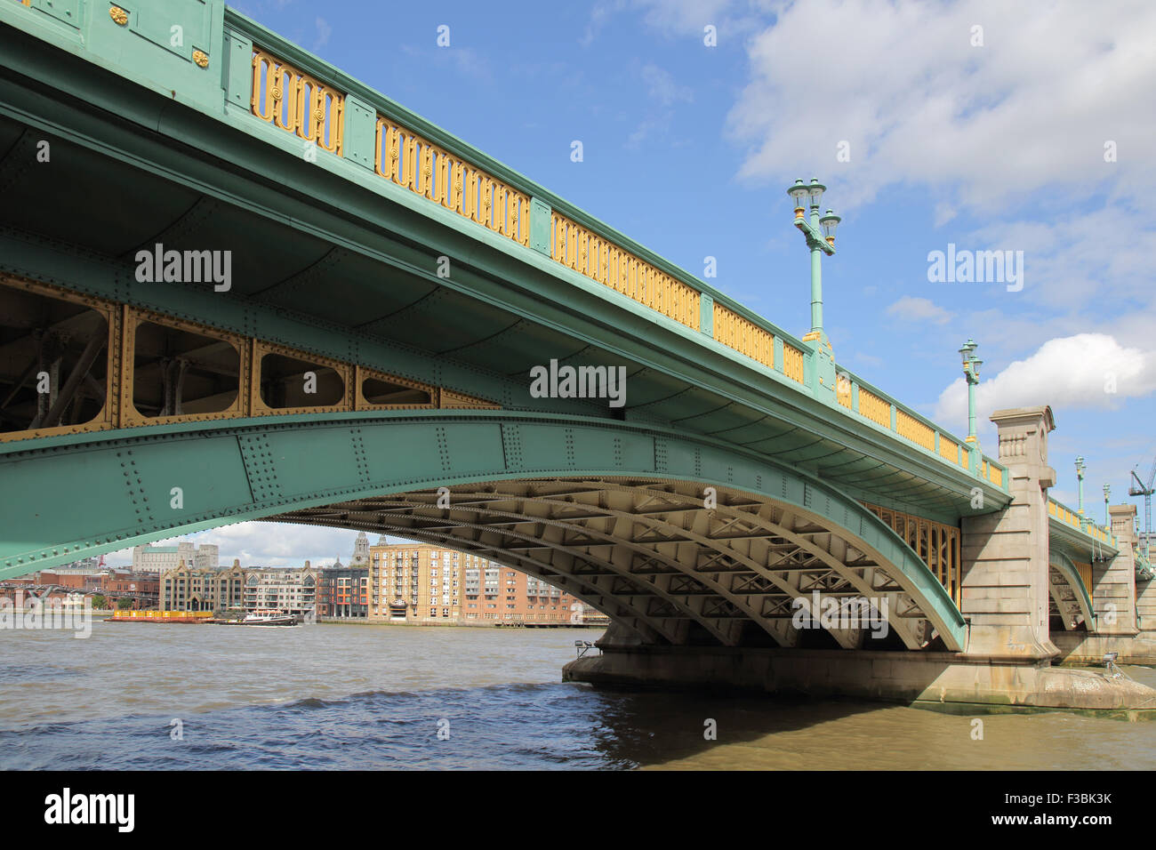 southwark bridge across the river thames London Stock Photo