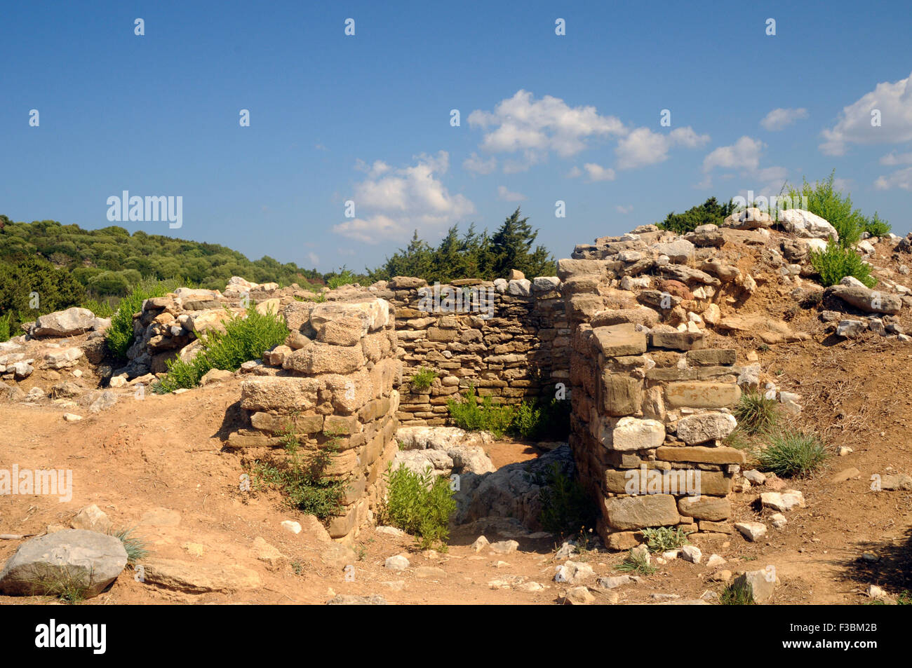 Thrasymede's Tomb near the village of Giolova in the Greek Peloponnese. Stock Photo