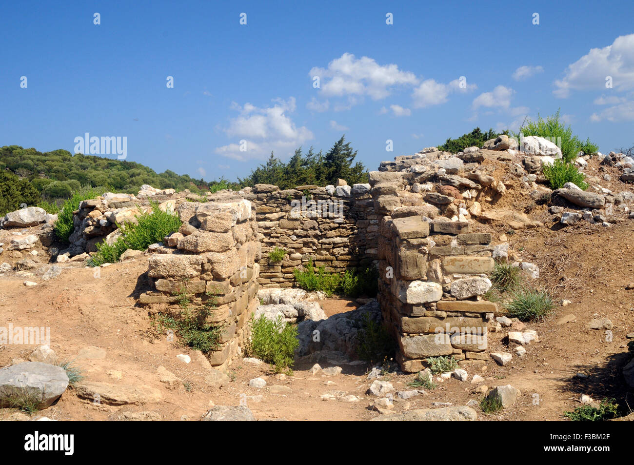Thrasymede's Tomb near the village of Giolova in the Greek Peloponnese. Stock Photo