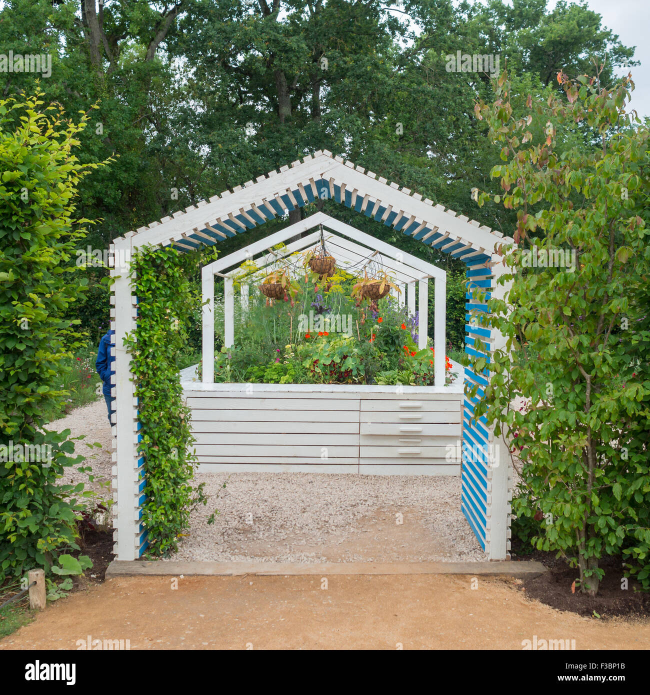 Garden installation the International Garden Festival 2015 at Domain of Chaumont-sur-Loire Stock Photo