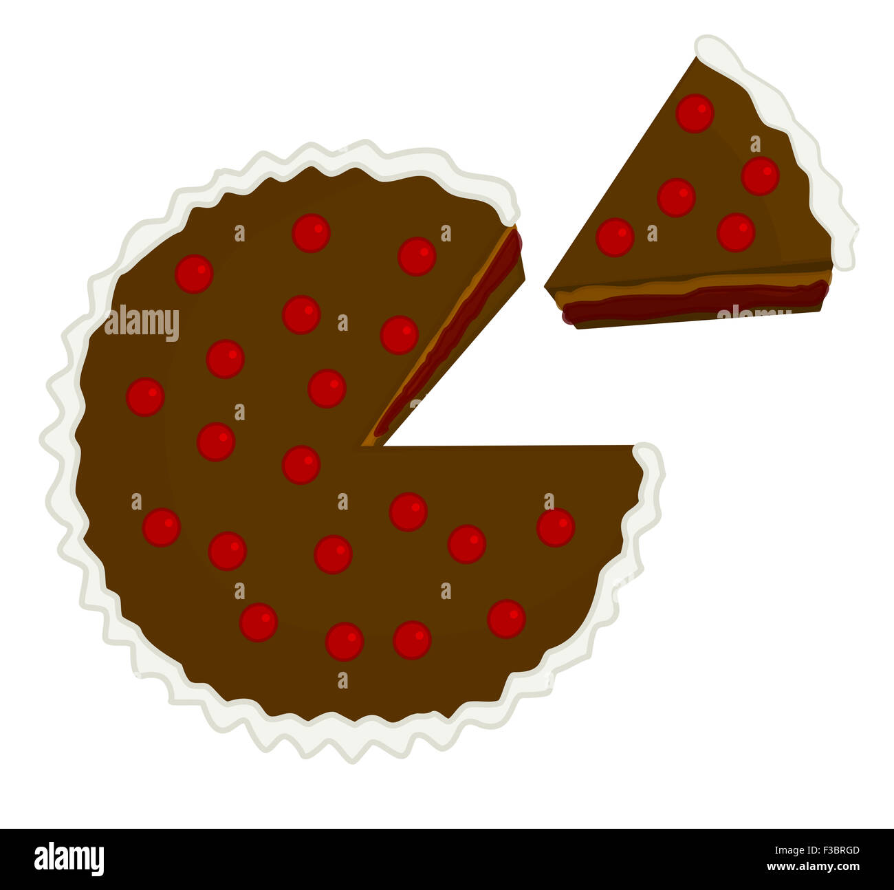 Piece Cake Cartoon Illustration High Resolution Stock Photography And Images Alamy