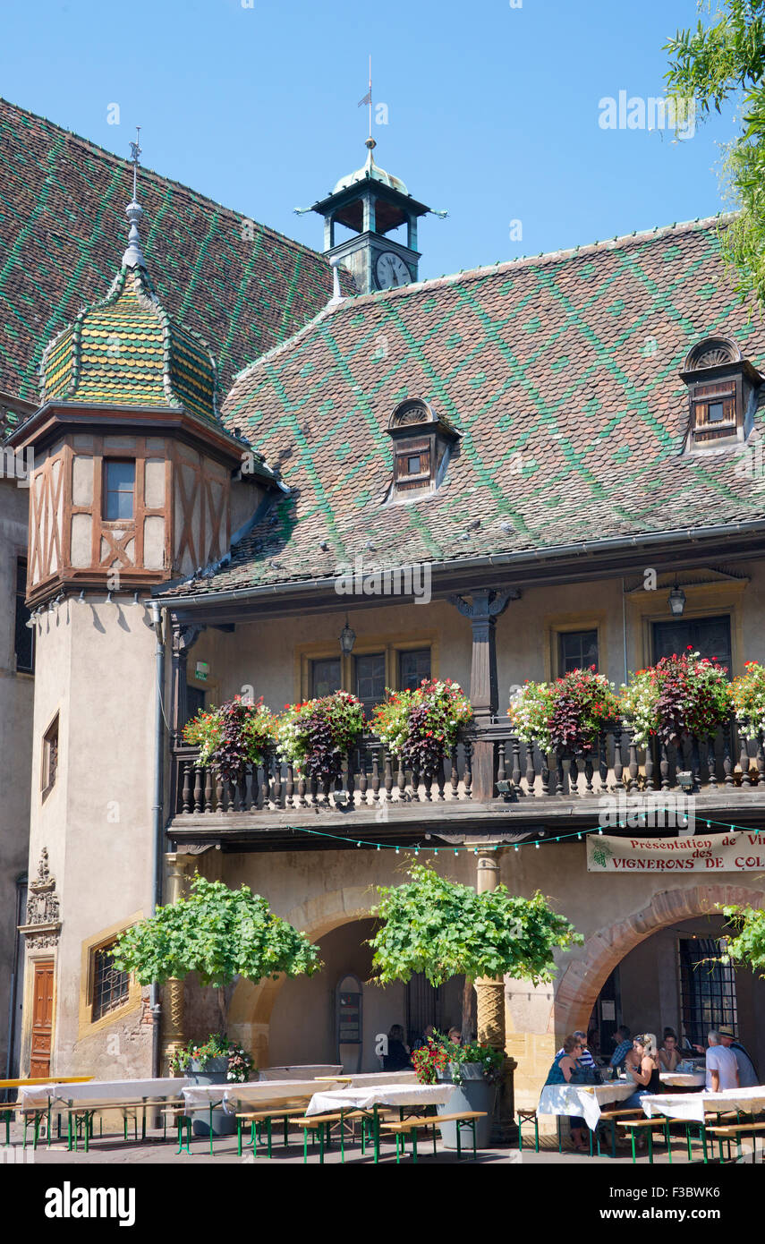 Koifhus or Old Customs House now wine domain Place de L'Ancienne Douane Colmar Alsace France Stock Photo