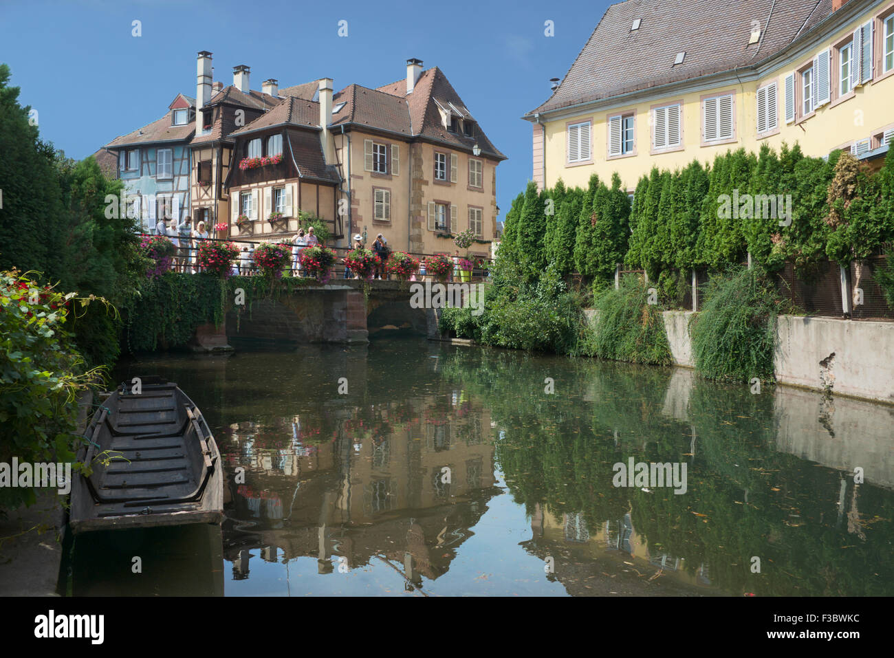 La Lauch River Petite Venise Colmar Alsace France Stock Photo