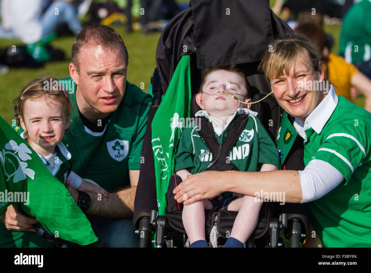 London, UK. 04th October 2015. The Nolan family at the Queen Elizabeth