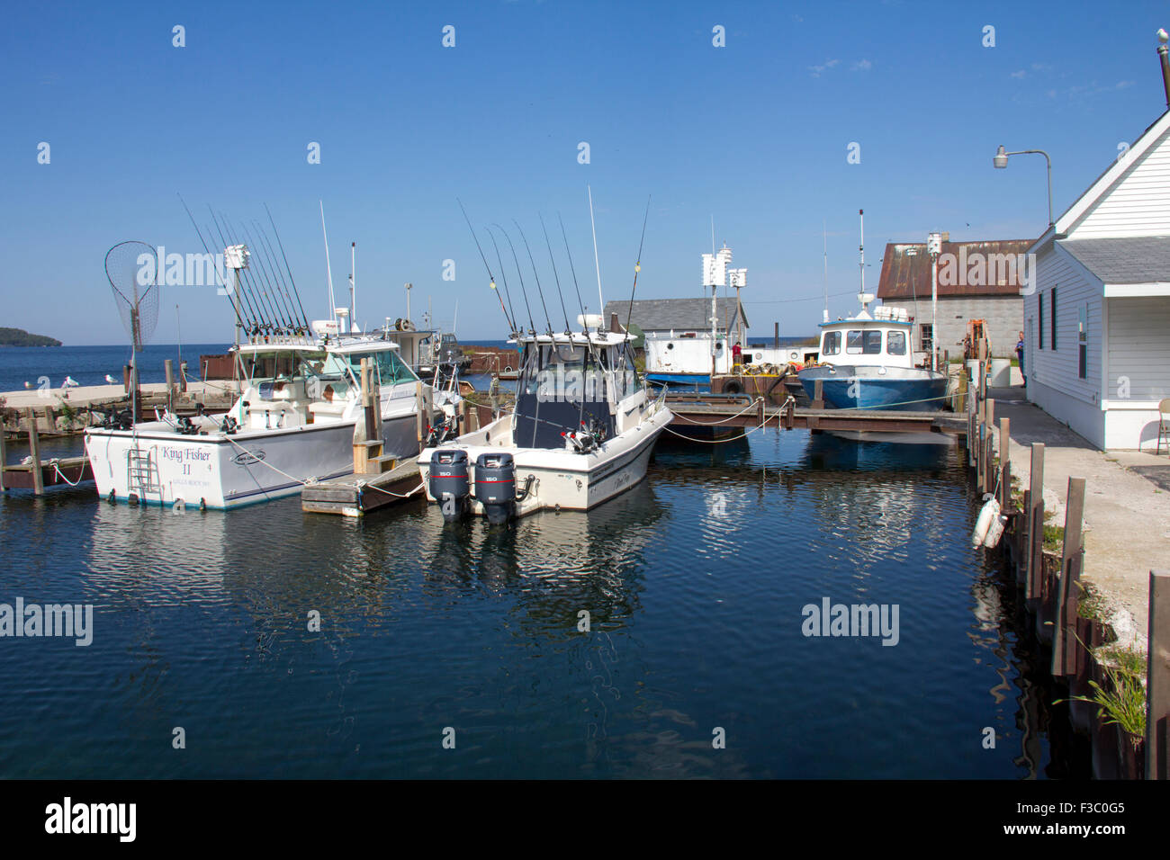 Gills Rock is a working fishing port at the northern tip of the Door