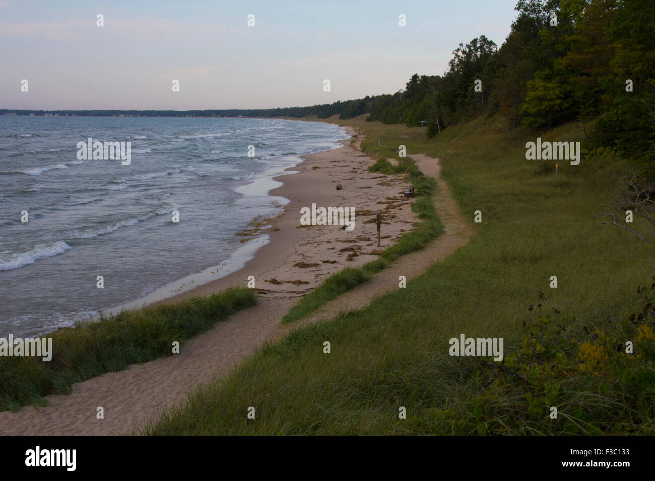 Whitefish Dunes State Park Door County Wisconsin Stock Photo