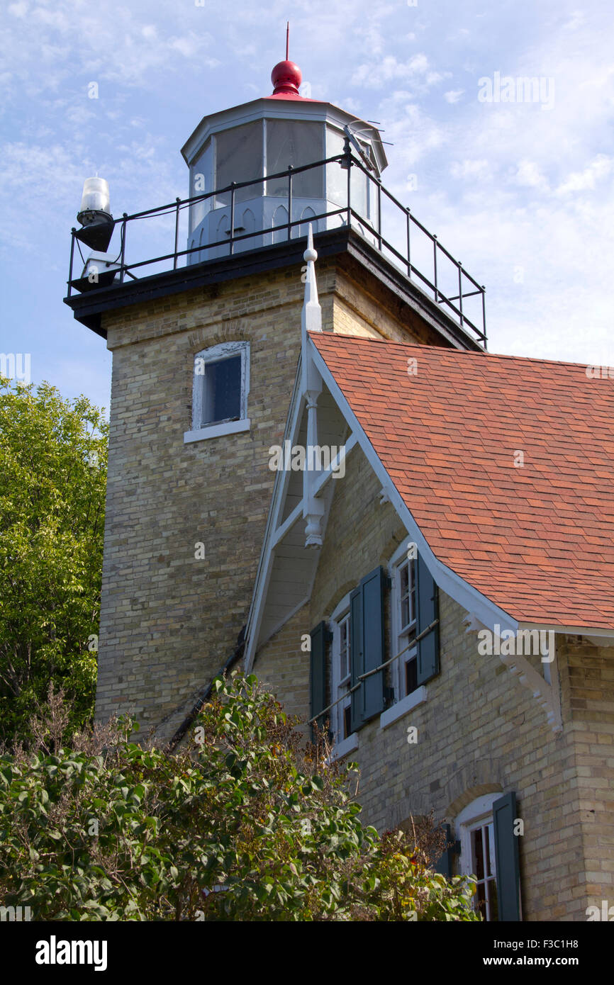 1868 Eagle Bluff Lighthouse Door County Wi Stock Photo 88160500