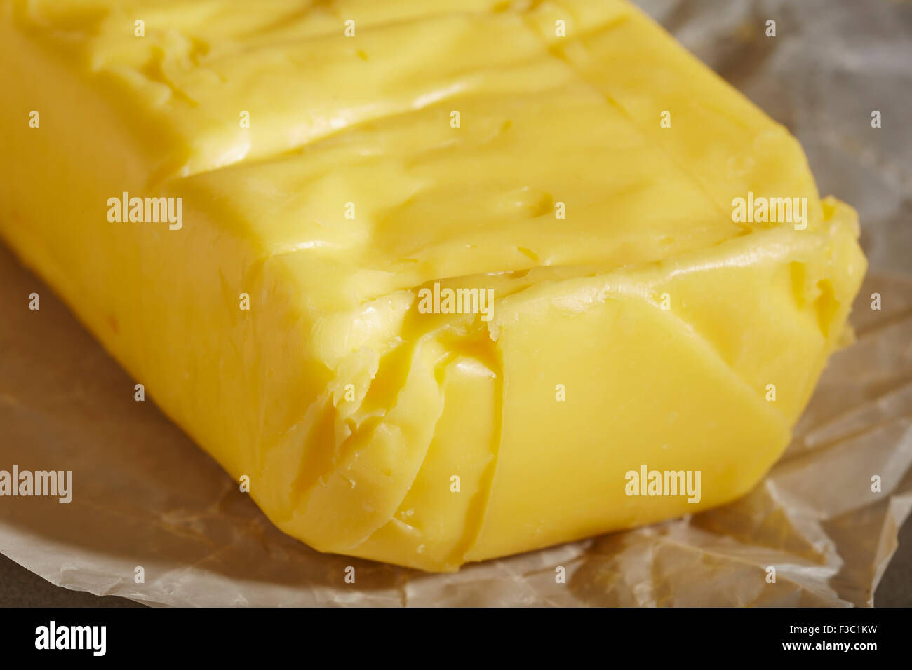 Artisan, local, grass-fed butter from Pennsylvania, USA Stock Photo