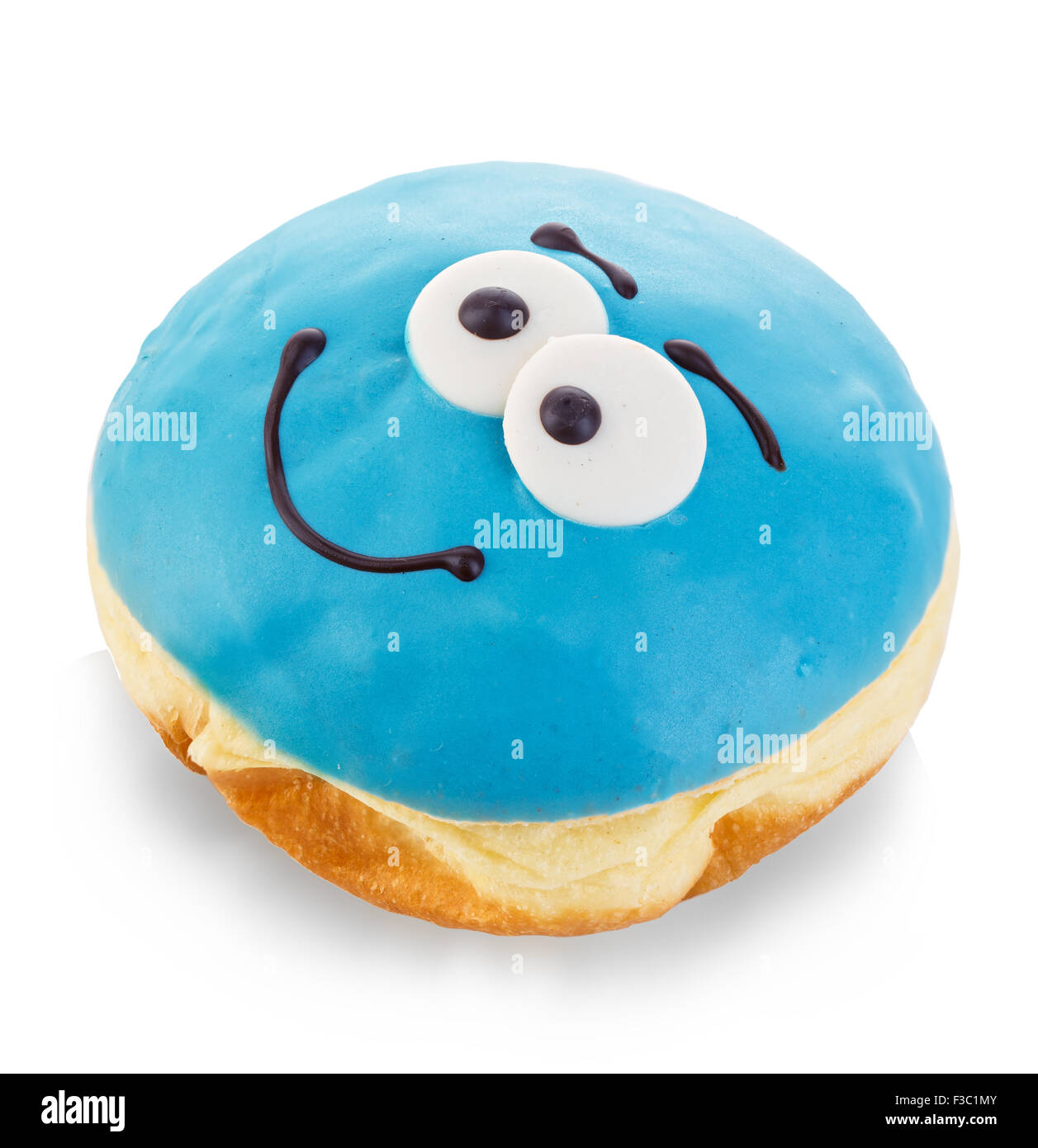 Donut close-up isolated on a white background Stock Photo - Alamy