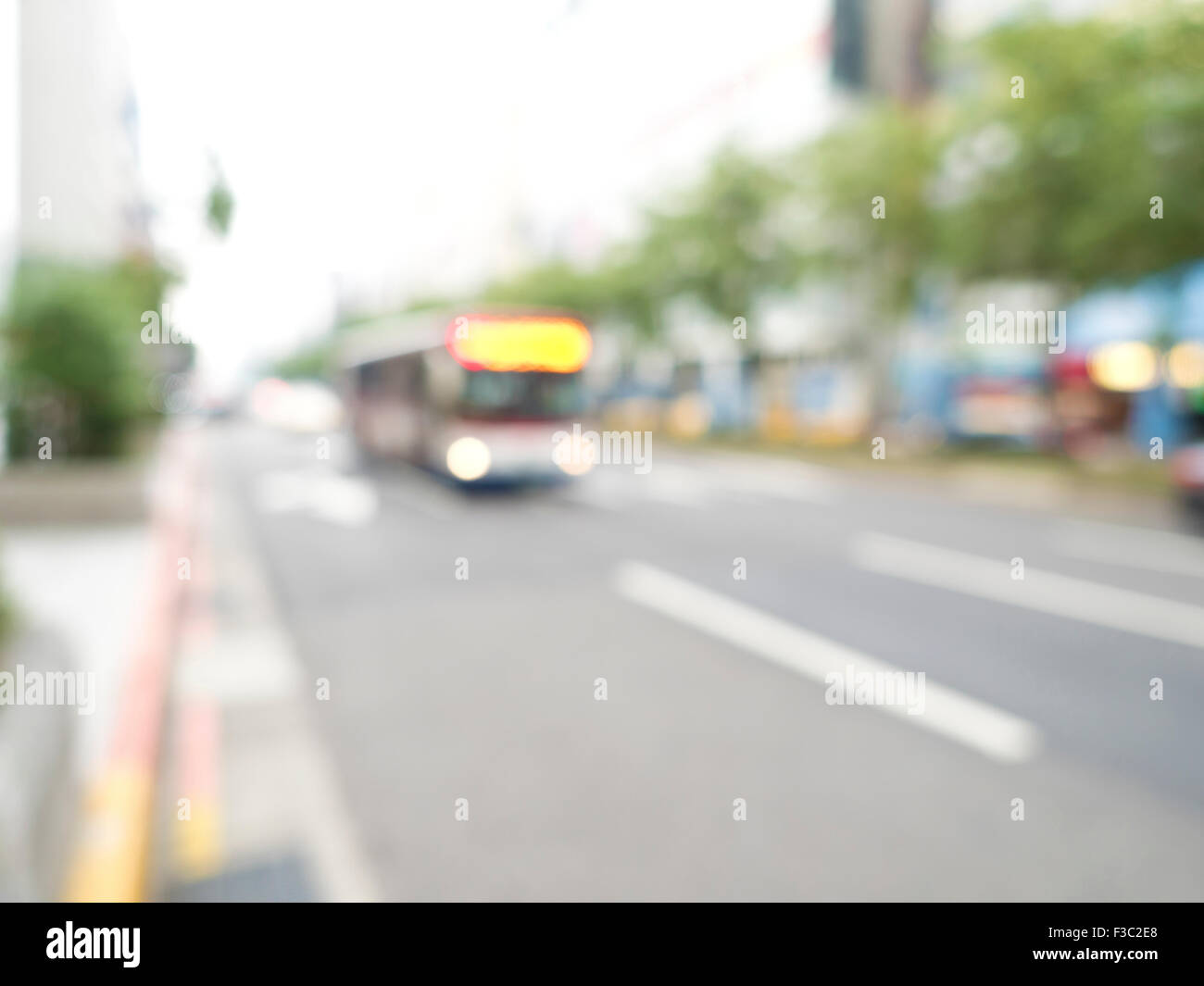 Blur road with bokeh background Stock Photo - Alamy