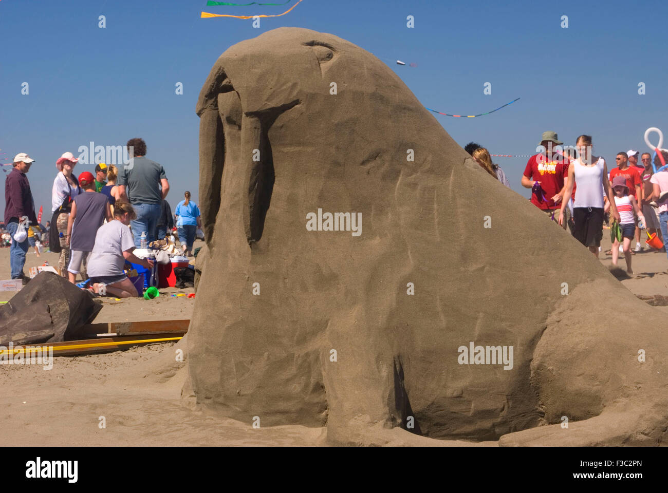 Sandcastle Contest, Sand & Sawdust Festival, Ocean Shores, Washington ...