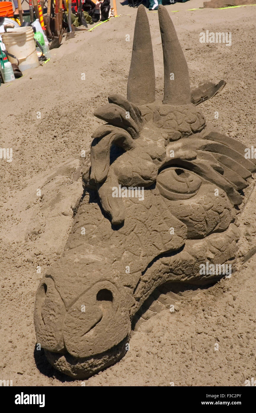 Sandcastle Contest, Sand & Sawdust Festival, Ocean Shores, Washington