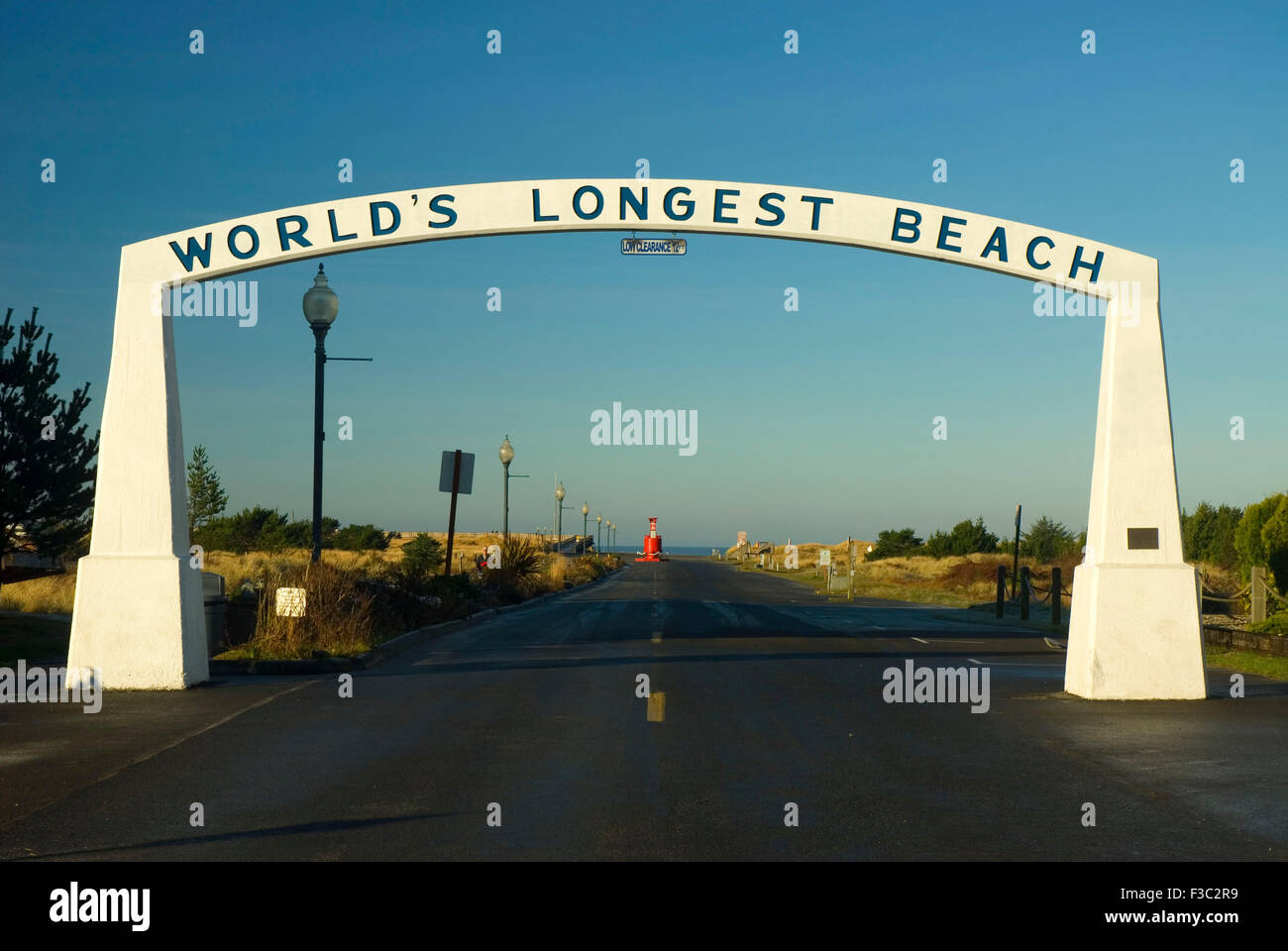 World's Longest Beach arch, Long Beach, Washington Stock Photo