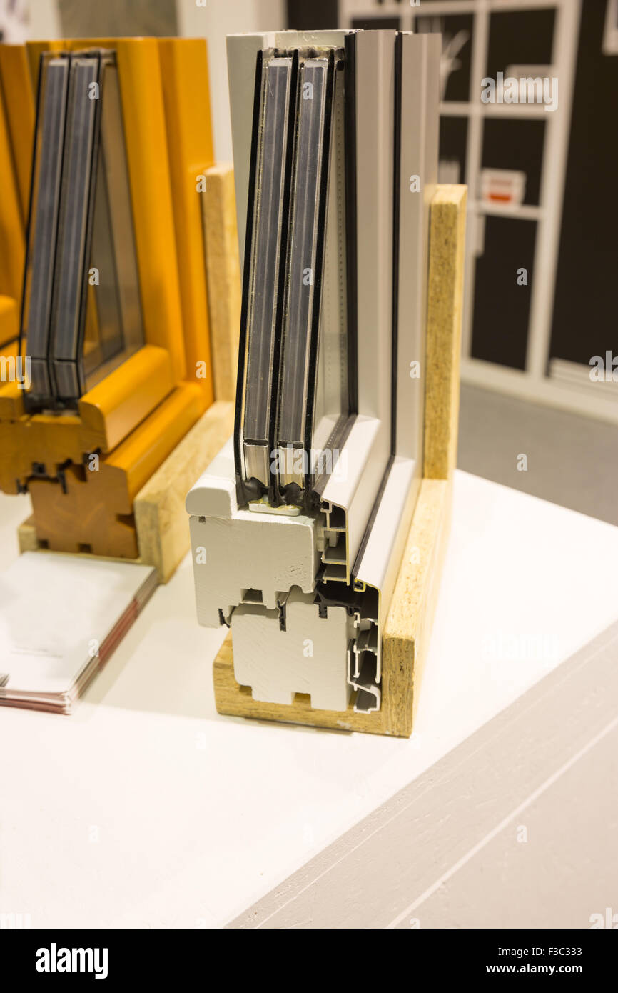 Section of a wood and glazing window Stock Photo - Alamy