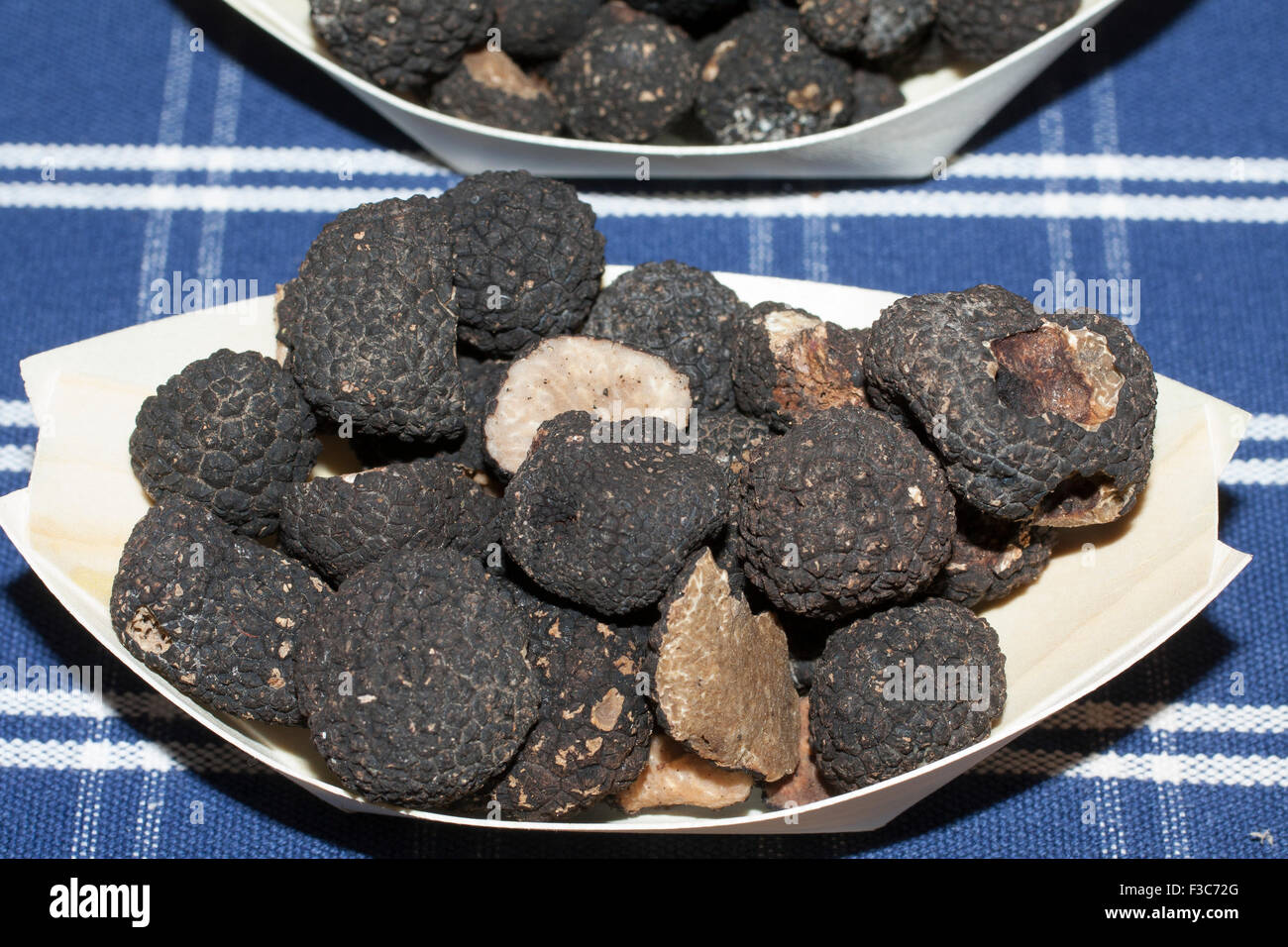 black truffles - tuber melanosporum Stock Photo