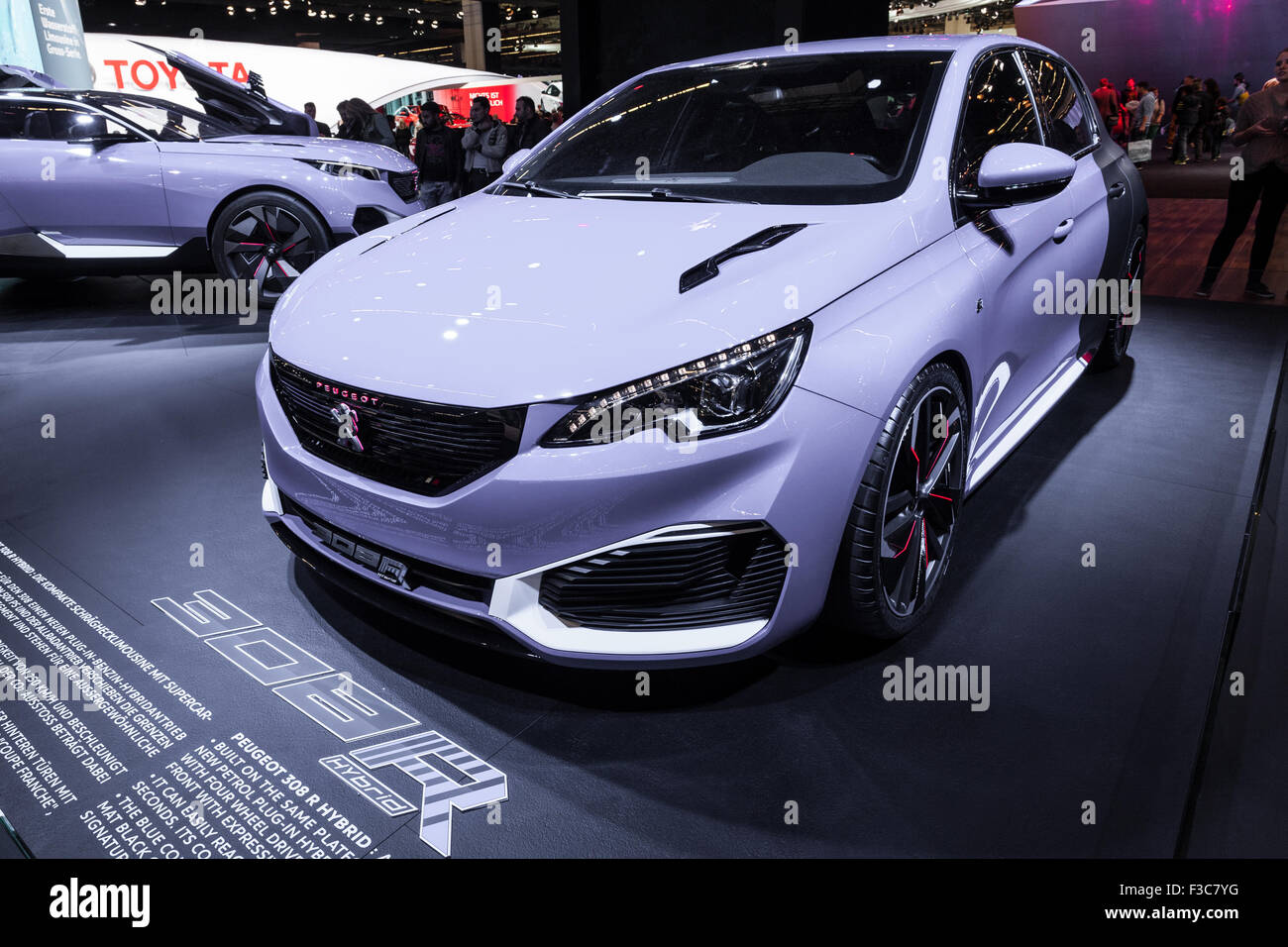 New Peugeot 308 R Hybrid at the IAA International Motor Show 2015 Stock  Photo - Alamy