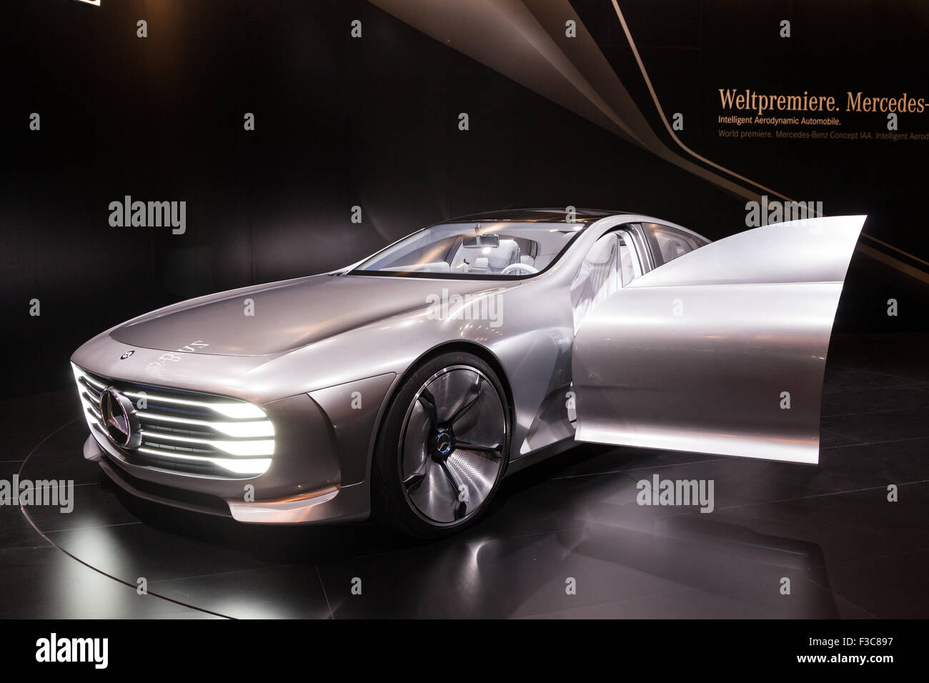 Mercedes Benz Concept IAA (Intelligent Aerodynamic Automobile) at the IAA International Motor Show Stock Photo